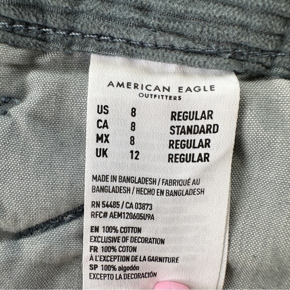 American Eagle high-rise a-line  mini skirt, in 💯 cotton corduroy - Picture 10 of 11